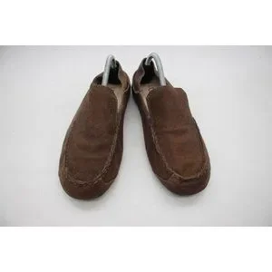 UGG MEN\'S BROWN LEATHER SUEDE SLIP-ON LOAFERS DRIVING SHOES SIZE: 9 UGG | Shoes | Ugg Mens Brown Leather Suede Slipon Loafers  main image 3